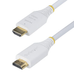 StarTech.com 3m Premium Gecertificeerde High Speed HDMI Kabel, 4K 60Hz/1440p 144Hz, HDR10/HDCP 2.2/ARC, 18Gbps, UHD HDMI 2.0 Kabel voor TV/Monitor/Scherm, TPE Mantel, Wit - Afbeelding 3