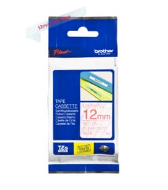 Brother TZE-132 labelprinter-tape Rood op transparant - Afbeelding 6