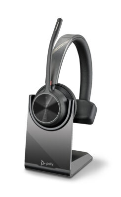 HP Poly Voyager 4310 UC mono headset + BT700 USB-A-adapter + oplaadstandaard