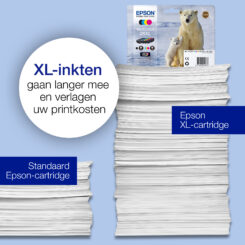 Epson Polar bear 26XL Ijsbeer Claria Premium multipack vierkleureninkt - Afbeelding 4