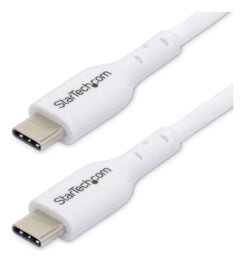 StarTech.com 2m USB-C Laadkabel, Charge & Sync, 60W (3A) PD, USB 2.0, Laptop Type C Laadkabel - Witte USB-C Oplaadkabel