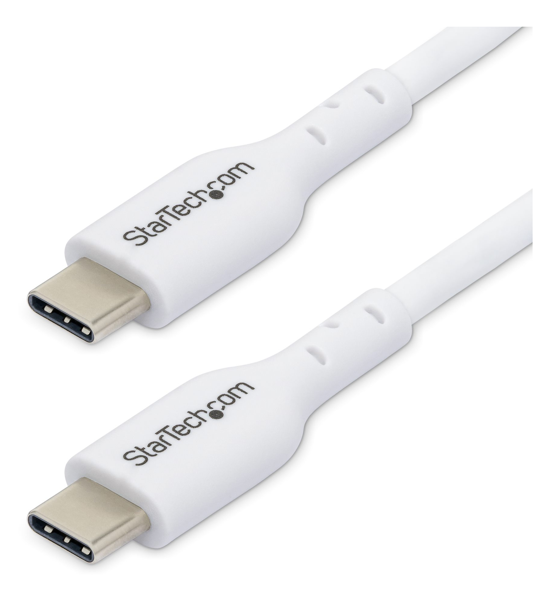 StarTech.com 2m USB-C Laadkabel, Charge & Sync, 60W (3A) PD, USB 2.0, Laptop Type C Laadkabel - Witte USB-C Oplaadkabel - Afbeelding 2
