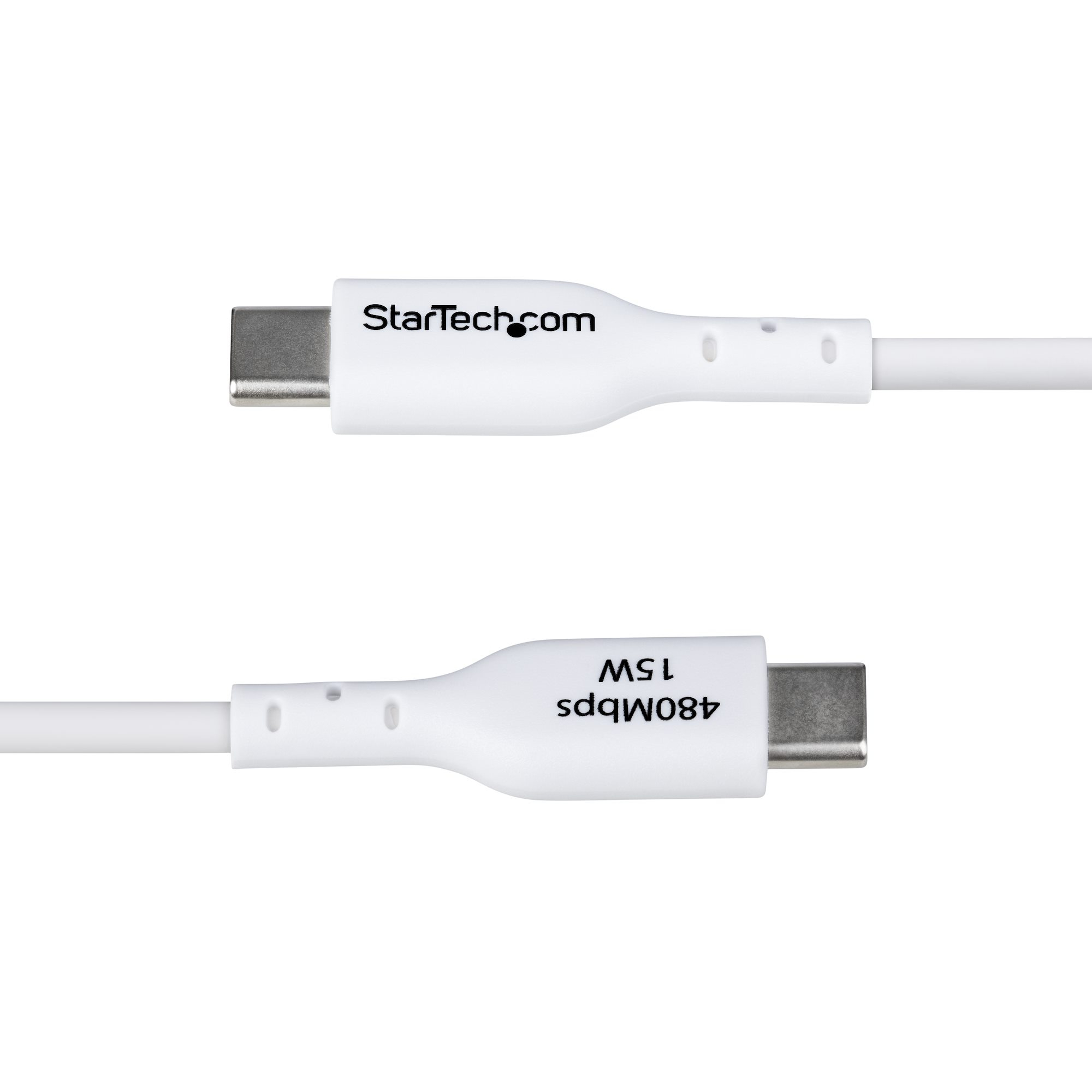 StarTech.com 1m USB-A naar USB-C Laadkabel, USB-A naar USB Type-C Oplaadkabel, Opladen & Synchroniseren, 3A Fast Charge, USB 2.0 Data Transfer Kabel, TPE Mantel, Wit - Afbeelding 6