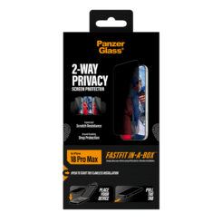 PanzerGlass ® 2-Way Privacy Screen Protector iPhone 2026 Pro Max | Ultra-Wide Fit w. FASTFIT IN-A-BOX Doorzichtige schermbeschermer 1 stuk(s) - Afbeelding 4