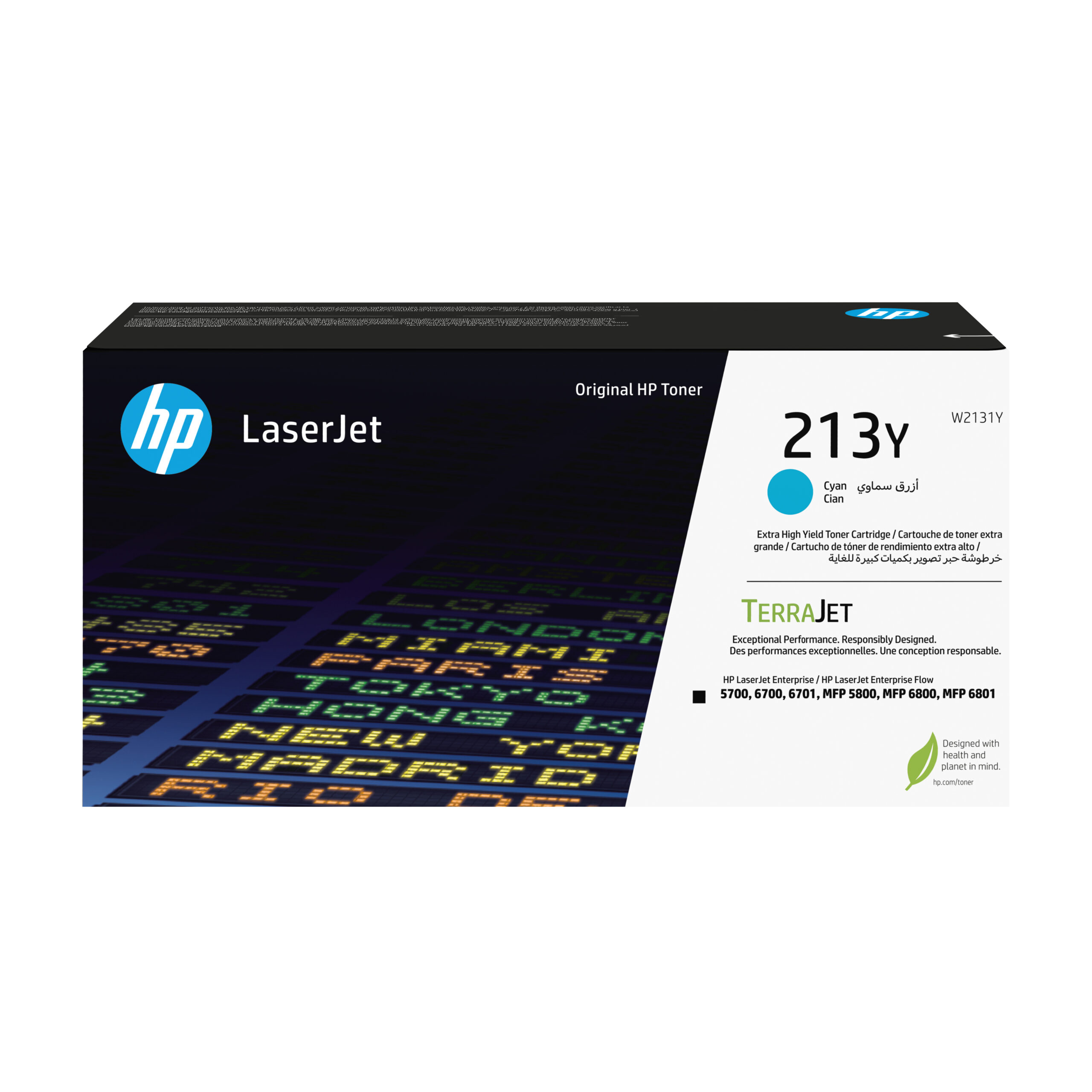 HP 213Y originele extra high-capacity LaserJet-tonercartridge, cyaan - Afbeelding 2
