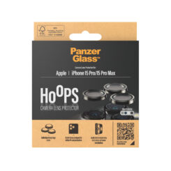 PanzerGlass ® Hoops® Metal Camera Lens Protector Black iPhone 15 Pro | 15 Pro Max Doorzichtige schermbeschermer Apple 1 stuk(s) - Afbeelding 4
