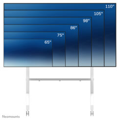 Neomounts FL50-575WH1 TV trolley 65-115" - snelle installatie - TÜV - Afbeelding 4
