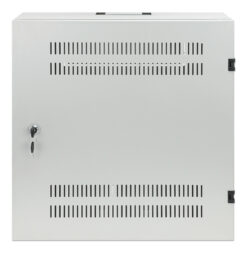 Intellinet Low-profile 19" wandkast met 4U horizontale en 2U verticale rails, slanke ruimtebesparende behuizing met slechts 170 mm diepte, ideaal voor AV/multimedia/surveillance, gemonteerd, grijs RAL 7035 - Afbeelding 4