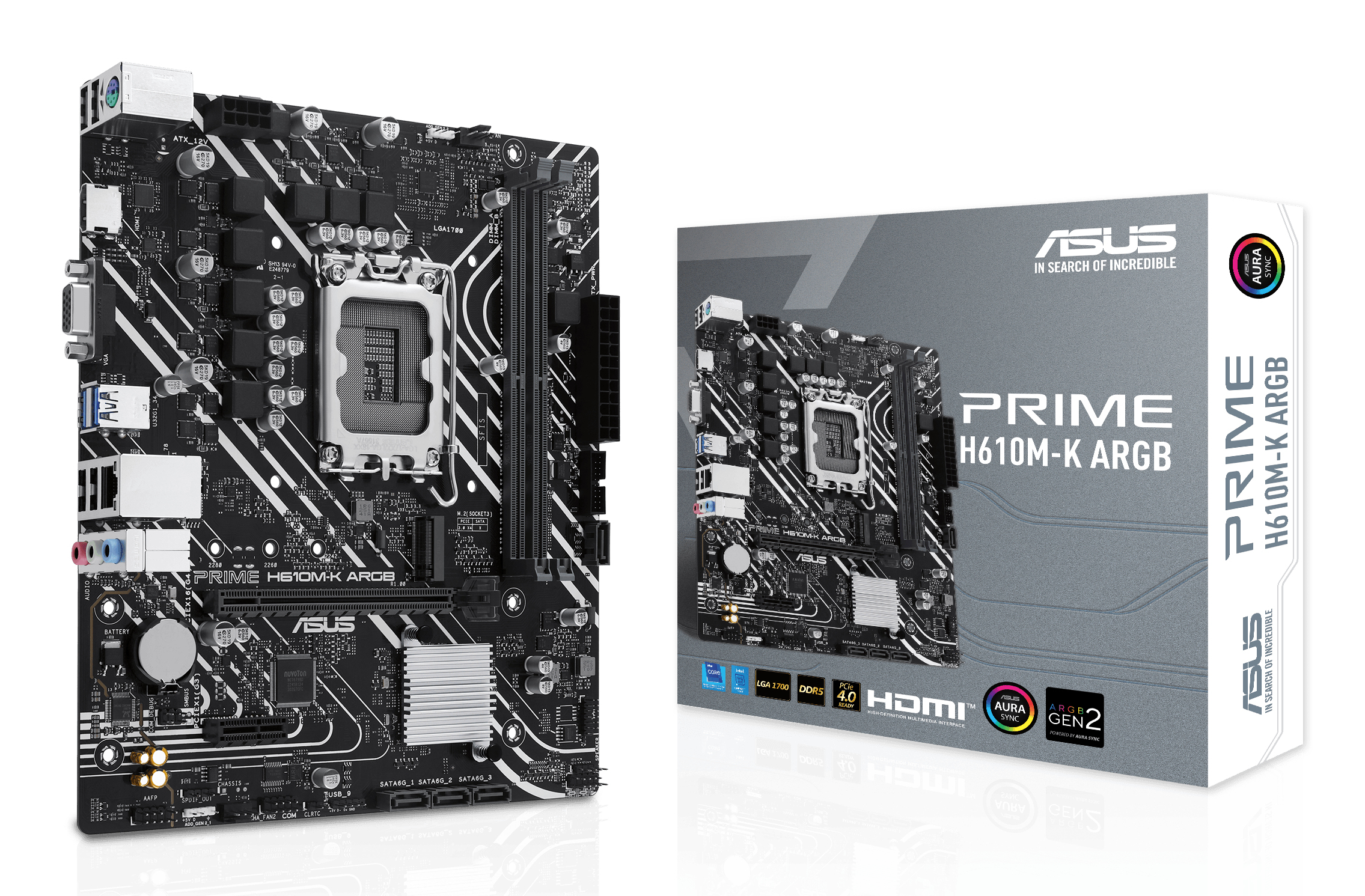 ASUS PRIME H610M-K ARGB Intel H610 LGA 1700 micro ATX - Afbeelding 2