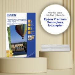 Epson A4 Premium Semigloss Photo Paper, 251 g/m2, 20 vellen - Afbeelding 3