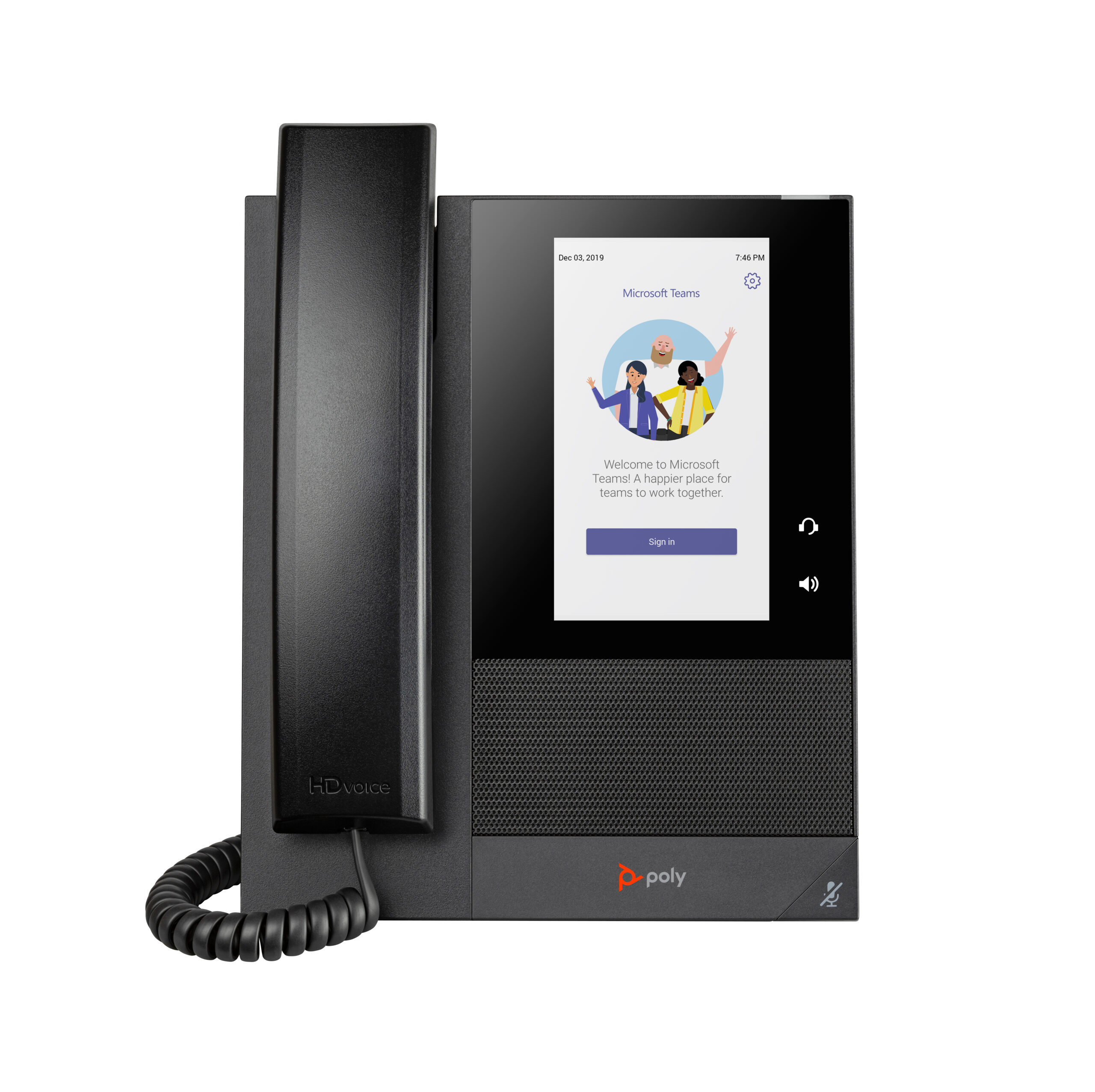 HP Poly CCX 400 Business Media Phone voor Microsoft Teams met PoE-ondersteuning