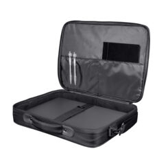 Trust Atlanta Laptop Tas 15,6 inch Eco - Laptop schoudertas – Voor laptops tot 15,6 inch – Gerecycled materiaal – Zwart - Afbeelding 5