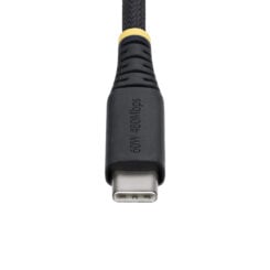 StarTech.com 15cm USB-C Laadkabel, 60W (3A) PD, Dual-Layer Gevlochten Nylon/TPE Mantel, Robuuste USB Type-C Oplaadkabel, USB 2.0 Fast Charge Kabel - Afbeelding 5
