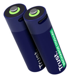 Trust USB-C Oplaadbare AA Batterijen 2-pack - Oplaadbare AA batterijen – USB-C oplaadbaar – 2 stuks – Blauw - Afbeelding 4