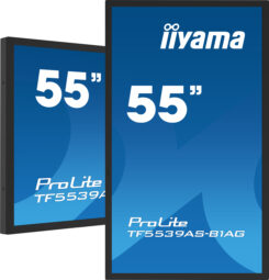 iiyama TF5539AS-B1AG beeldkrant Kiosk-ontwerp 138,7 cm (54.6") LED 435 cd/m² 4K Ultra HD Zwart Touchscreen Type processor Android 11 24/7