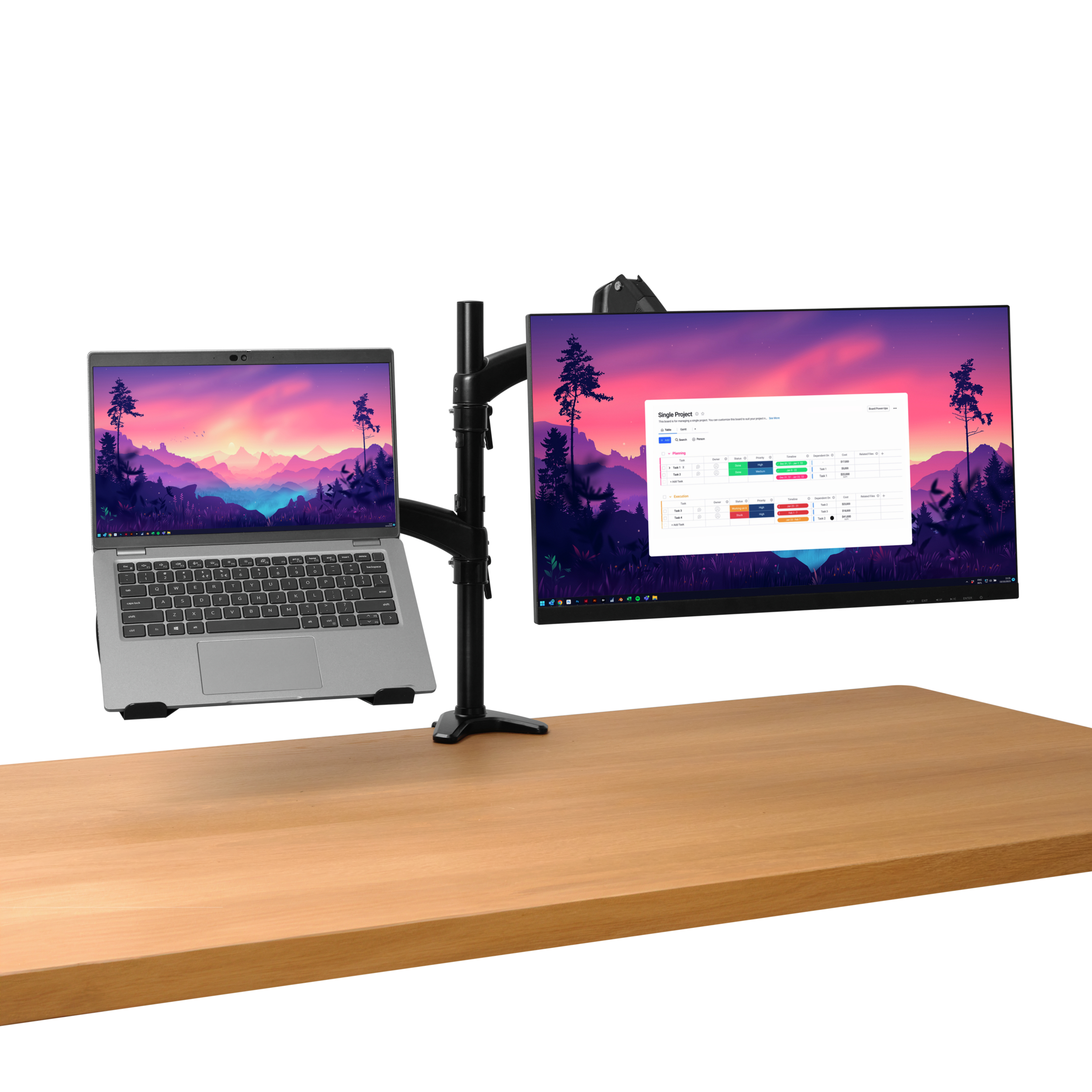 Trust Mara 81,3 cm (32") Bureau Zwart - Afbeelding 3