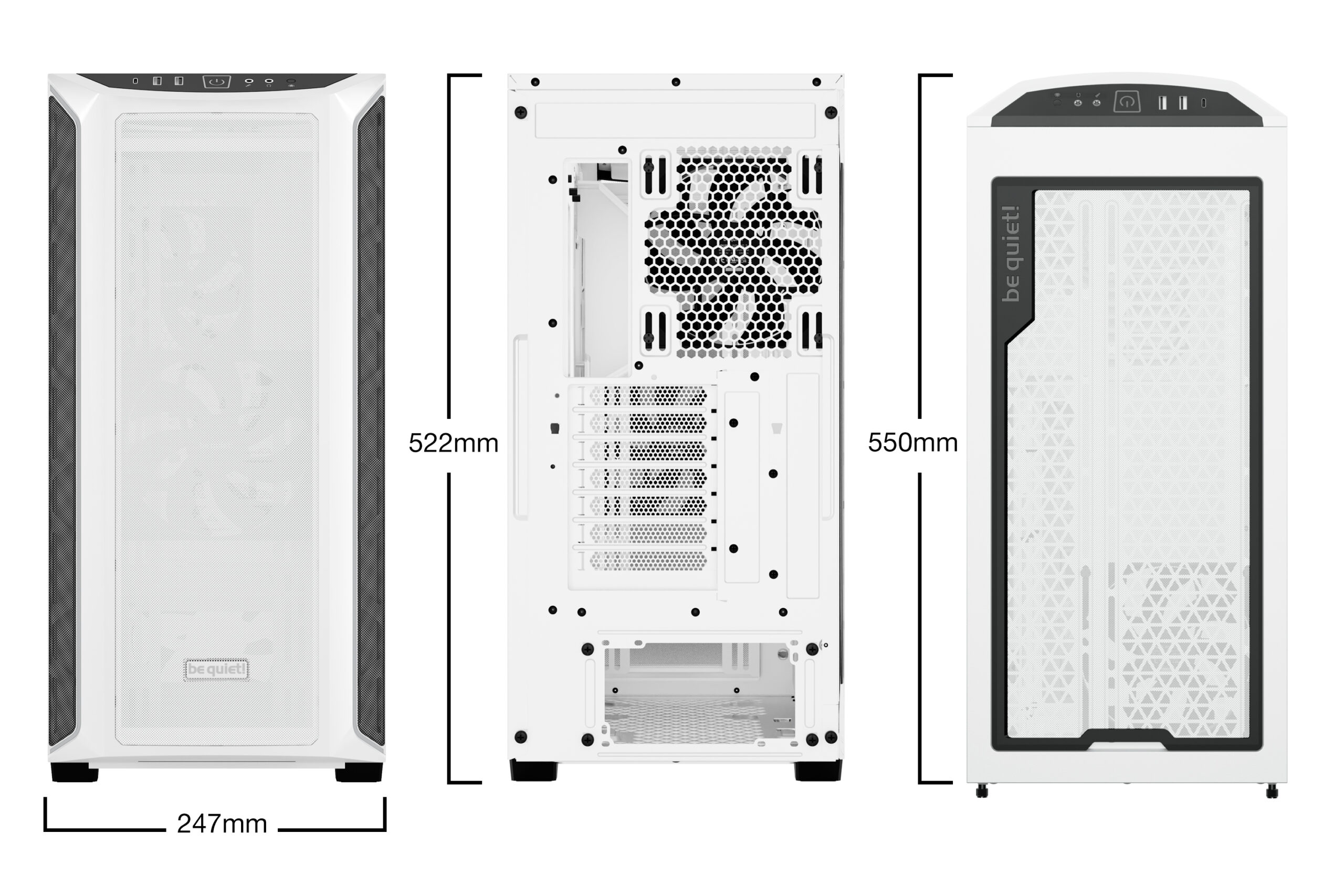 be quiet! Shadow Base 800 DX White Midi Tower Wit - Afbeelding 3