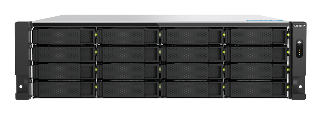 QNAP TS-H1677AXU-RP Opslagserver Rack (3U) AMD Ryzen™ 7 7745 32 GB DDR5 0 TB QNAP QTS Zwart, Grijs