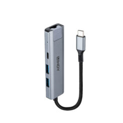 Lindy 43422 interface hub USB 3.2 Gen 2 (3.1 Gen 2) Type-C 10000 Mbit/s Grijs - Afbeelding 4