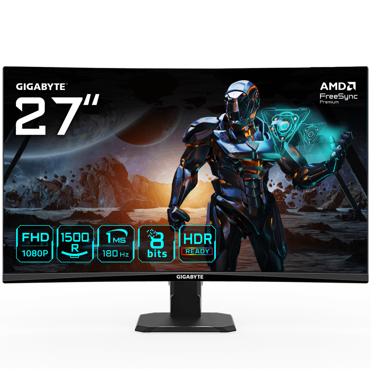 GIGABYTE GS27FC computer monitor 68,6 cm (27") 1920 x 1080 Pixels Full HD LED Zwart - Afbeelding 2