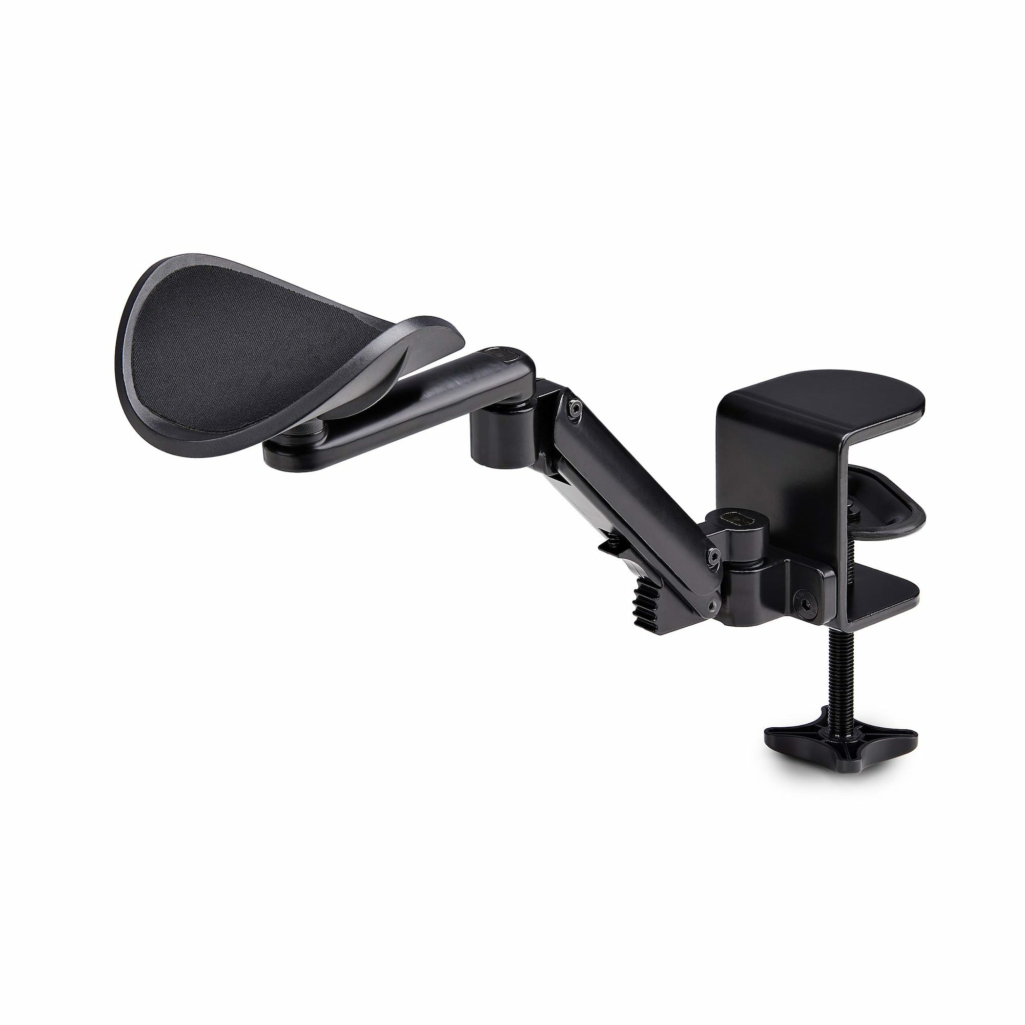 StarTech.com Verstelbare Armsteun voor Bureau, Ergonomische Arm/Elleboogsteun, 360-graden Rotatie, Kleminstallatie zonder Boren, Zwart - Afbeelding 2