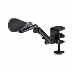 StarTech.com Verstelbare Armsteun voor Bureau, Ergonomische Arm/Elleboogsteun, 360-graden Rotatie, Kleminstallatie zonder Boren, Zwart