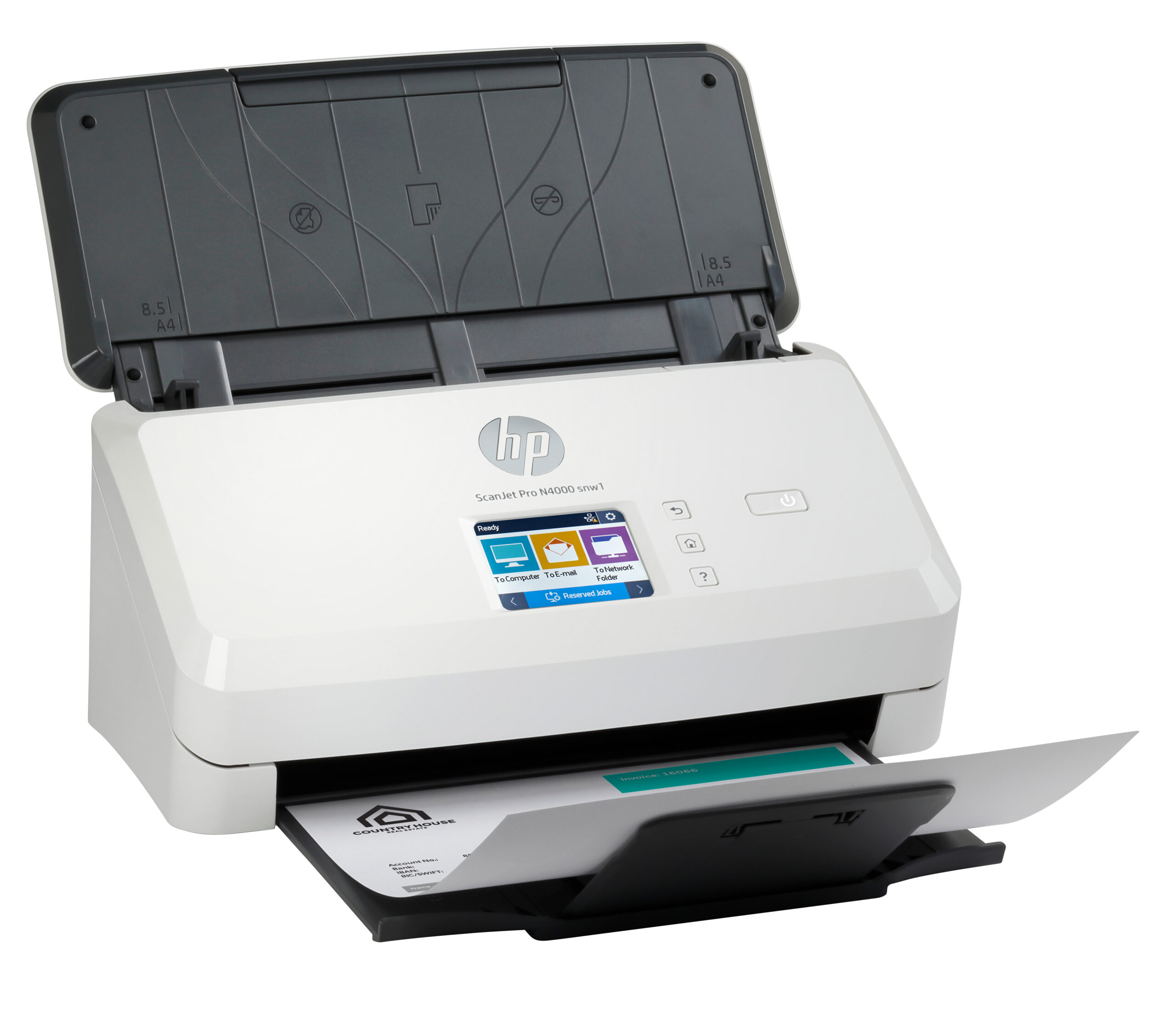 HP ScanJet Pro N4000 snw1 Paginascanner 600 x 600 DPI A4 Zwart, Wit - Afbeelding 3