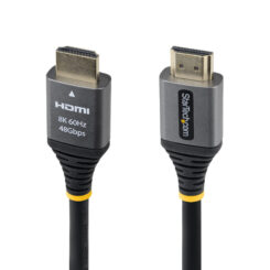 StarTech.com 30cm Gecertificeerde Ultra High Speed HDMI Kabel, 8K 60Hz/4K 120Hz, HDMI 2.1, HDR10+/eARC, 48Gbps, 8K HDMI, Monitor/TV/Display, flexibele TPE-mantel