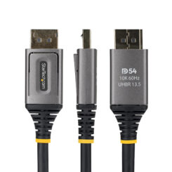 StarTech.com 1m DisplayPort 2.1 Kabel, VESA Gecertificeerde DP54 DisplayPort Kabel, Ongecomprimeerde 8K 60Hz, 10K 60Hz / 8K 144Hz / 4K 240Hz met DSC 1.2a, DP 2.1 Kabel - Afbeelding 4