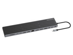 Conceptronic DONN32B laptop dock & poortreplicator Bedraad USB 3.2 Gen 1 (3.1 Gen 1) Type-C Grijs, Zilver