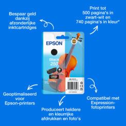 Epson Singlepack, zwarte 250 Viool Claria Photo HD-inkt