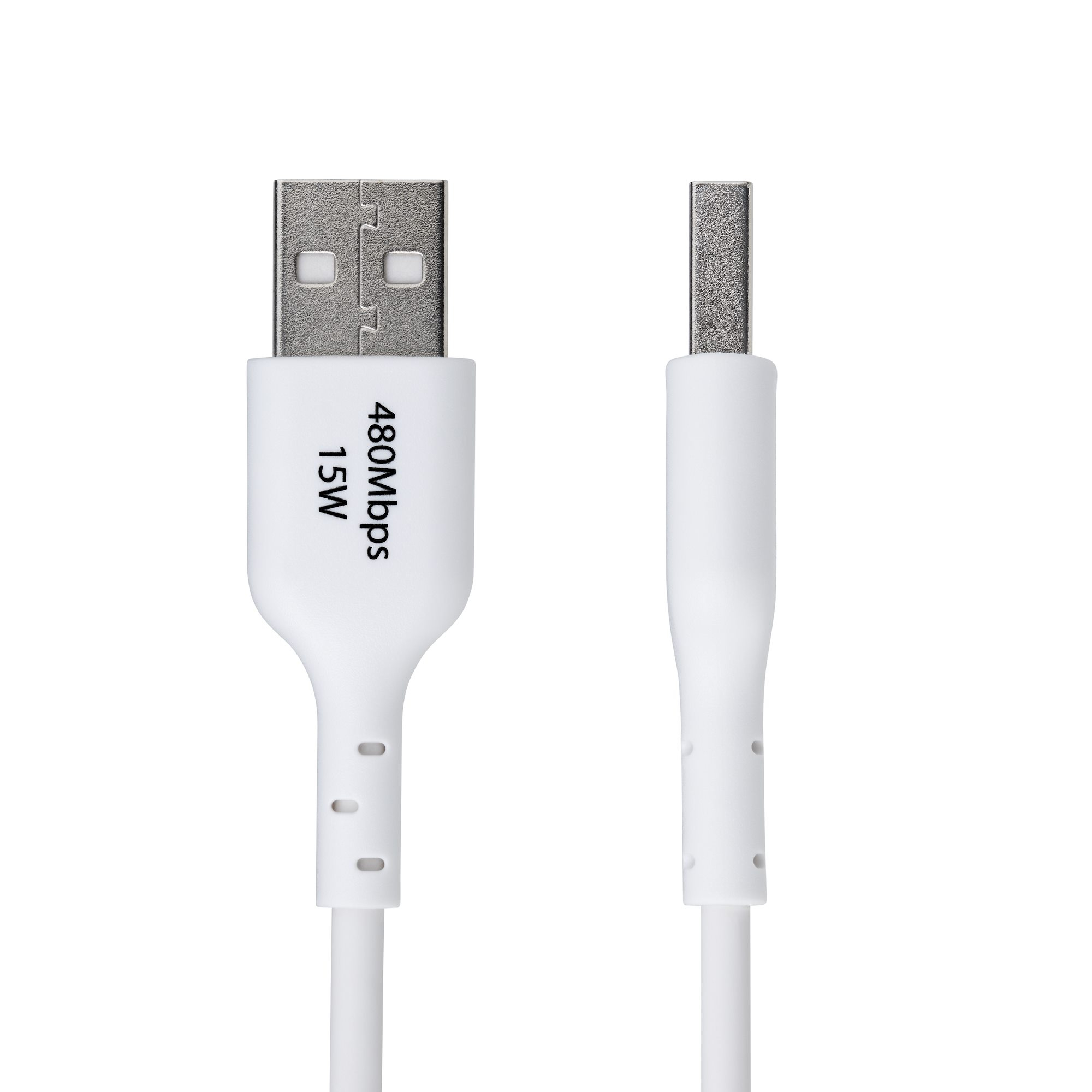 StarTech.com 1m USB-A naar USB-C Laadkabel, USB-A naar USB Type-C Oplaadkabel, Opladen & Synchroniseren, 3A Fast Charge, USB 2.0 Data Transfer Kabel, TPE Mantel, Wit - Afbeelding 3