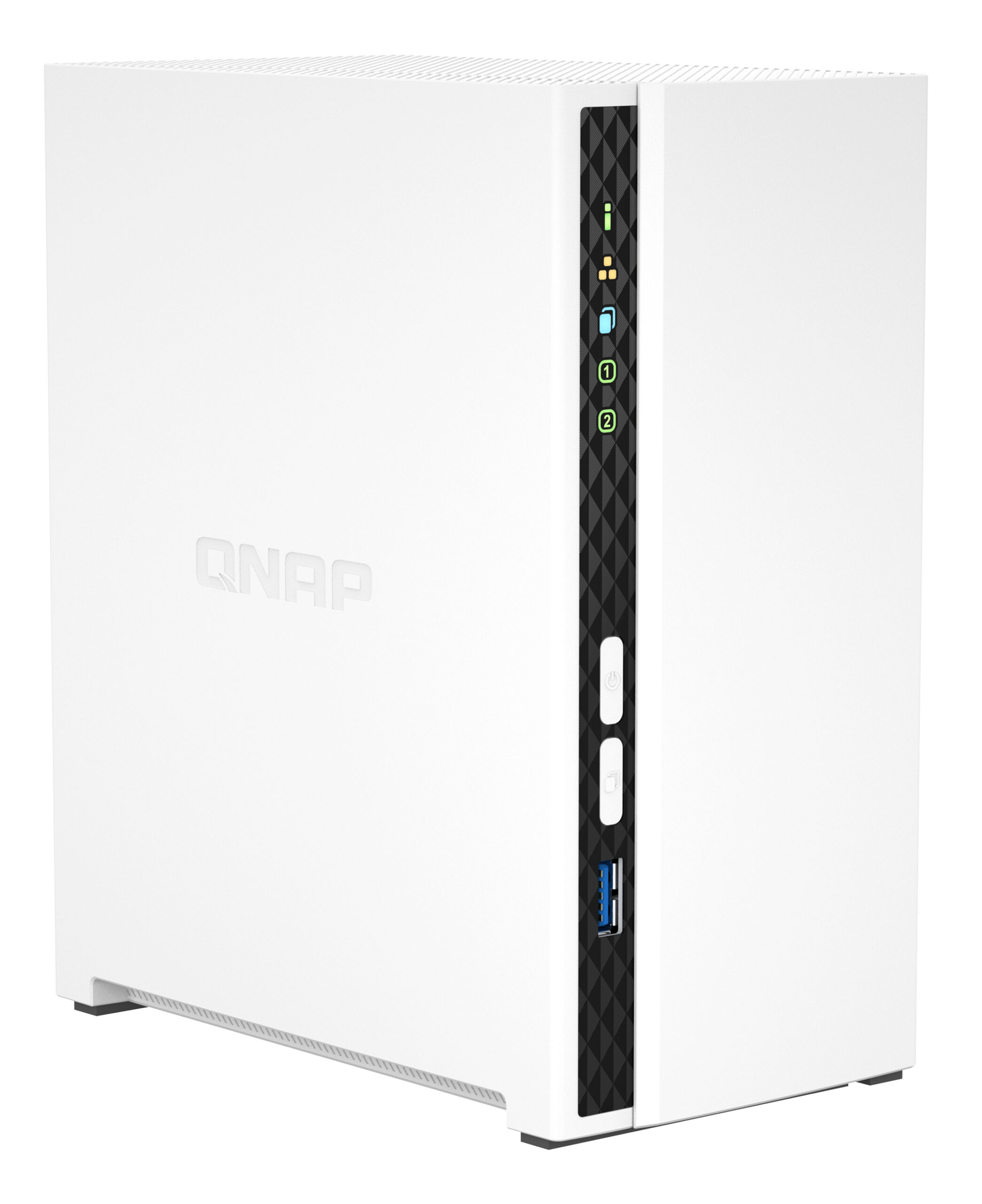 QNAP TS-233 data-opslag-server NAS Tower ARM Cortex-A55 2 GB 0 TB QNAP QTS Wit - Afbeelding 3