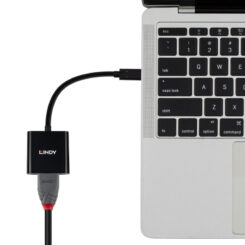 Lindy 43438 video kabel adapter 0,15 m USB Type-C HDMI Zwart - Afbeelding 6