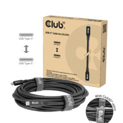 CLUB3D USB-C®-kabel 8K 60 Hz 100 W 20 Gbps USB4 9 m/29,53 ft
