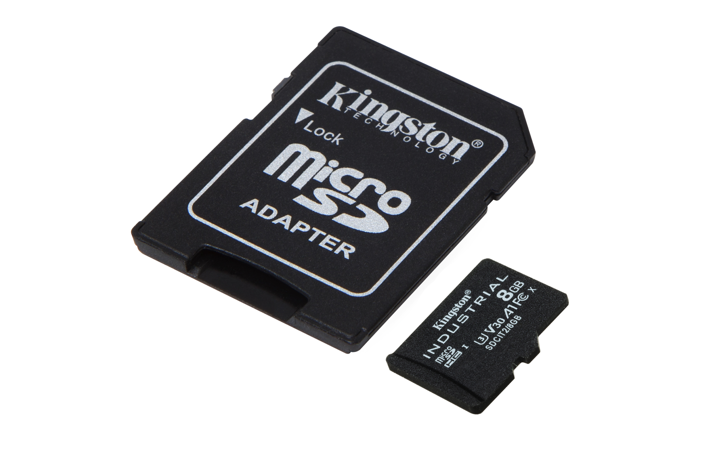 Kingston Technology 8GB microSDHC Industrial C10 A1 pSLC-kaart + SD-adapter - Afbeelding 3