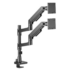 ACT Monitorarm 49" office premium, gasveer, paalbevestiging, 2 schermen - Afbeelding 4
