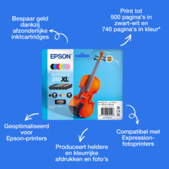 Epson Multipack, 6 kleuren 250XL Viool Claria Photo HD-inkt - Afbeelding 4