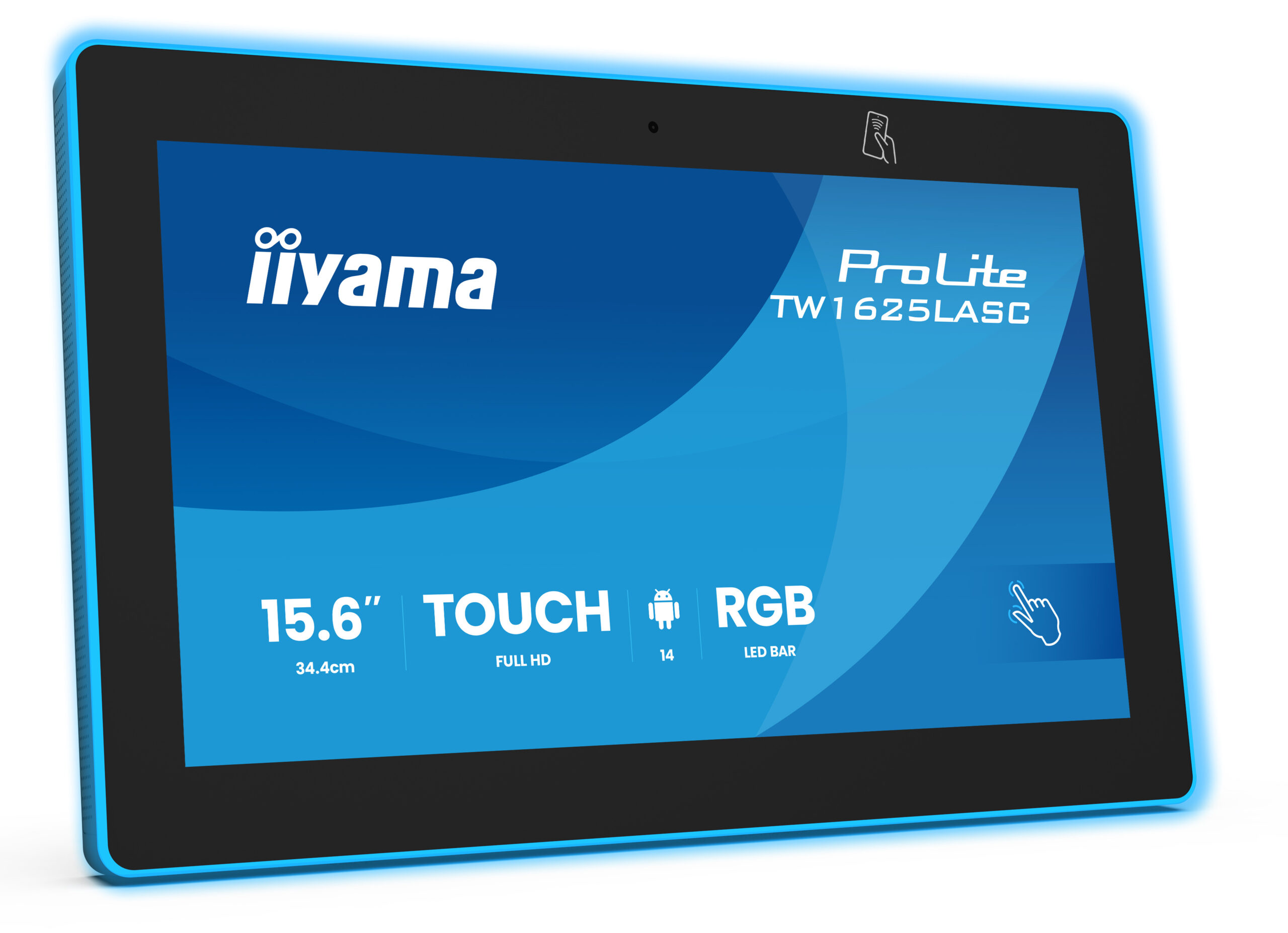 iiyama TW1625LASC-B3PNR scherm voor vergaderzalen 39,6 cm (15.6") 1920 x 1080 Pixels LED Wi-Fi 6 (802.11ax), Wi-Fi 5 (802.11ac), Wi-Fi 4 (802.11n), 802.11g, 802.11a, 802.11b Zwart Bluetooth - Afbeelding 2