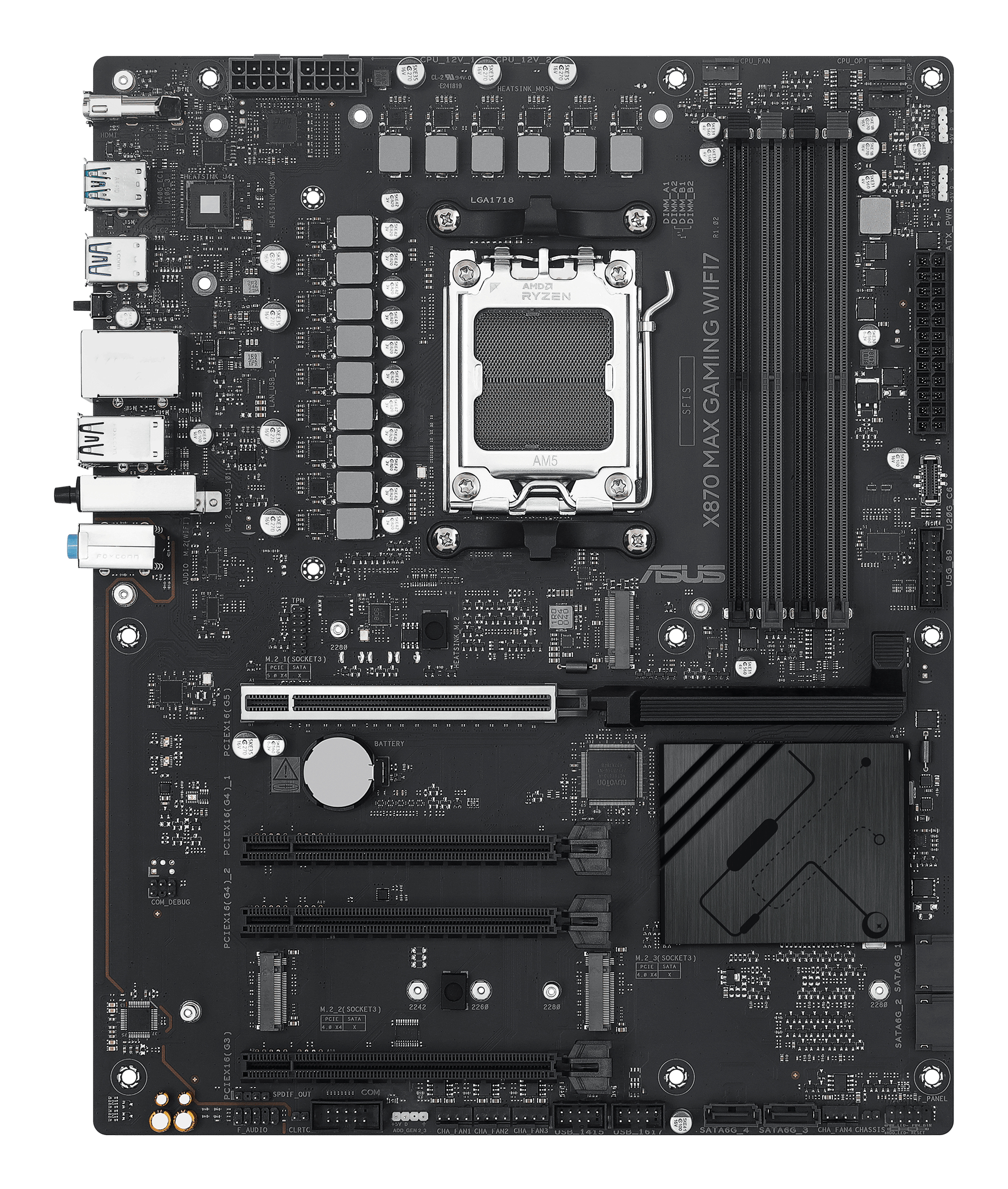 ASUS X870 MAX GAMING WIFI7 AMD X870 Socket AM5 ATX - Afbeelding 3