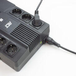 ACT Netsnoer CEE 7/7 male (haaks) - C13 IEC Lock zwart 5 m, EL269S - Afbeelding 4