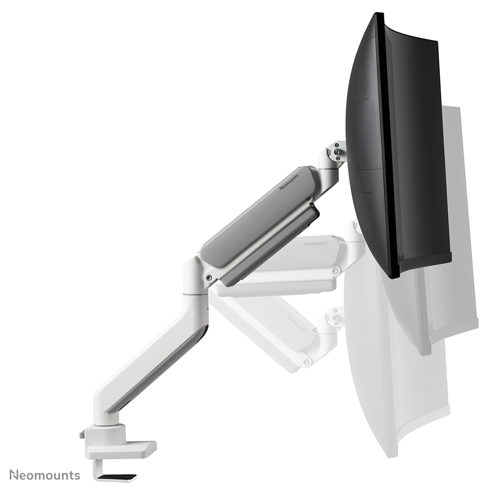 Neomounts DS70PLUS-450WH1 Monitorarm 17-49" - gasveer - Topfix - 180°-stop - Afbeelding 5