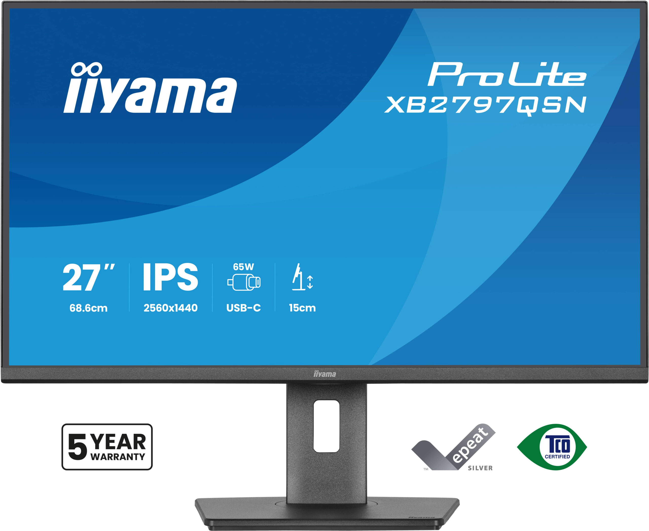 iiyama ProLite XB2797QSN-B1 computer monitor 68,6 cm (27") 2560 x 1440 Pixels Quad HD LCD Zwart - Afbeelding 3