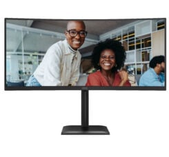 AOC CU34E4C computer monitor 86,4 cm (34") 3440 x 1440 Pixels UltraWide Quad HD LED Zwart