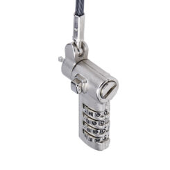 StarTech.com 2m Universeel Laptop Kabelslot, Security Kabel met Vooraf Ingesteld Combinatieslot, Compatibel met Noble Wedge&reg;/Nano/K-Slot, Cijferslot zonder Sleutel, TAA - Afbeelding 4