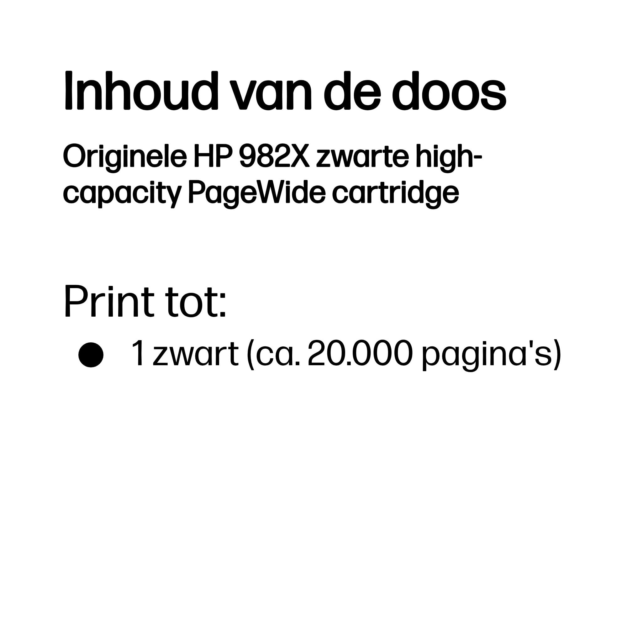 HP Originele 982X zwarte high-capacity PageWide cartridge - Afbeelding 4