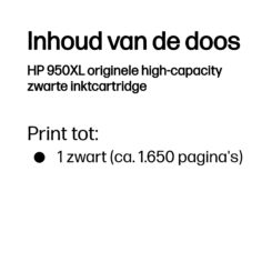 HP 950XL originele high-capacity zwarte inktcartridge - Afbeelding 4