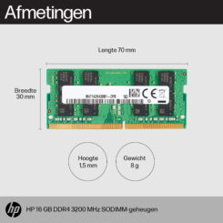 HP 16GB DDR4 3200 SODIMM Memory - Afbeelding 3