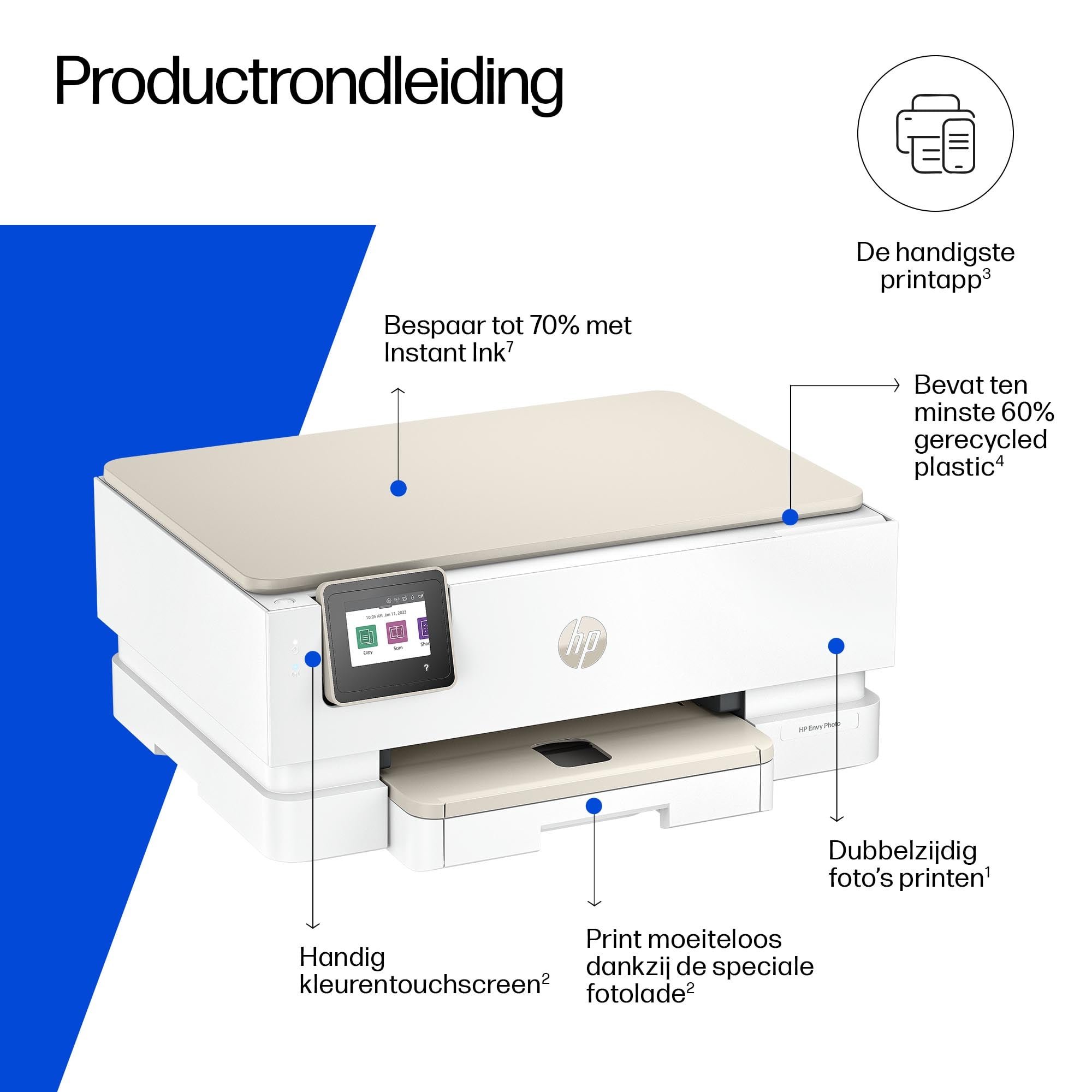HP ENVY Photo Envy 7230 Draadloos All-in-One Kleur Printer - Afbeelding 4