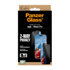 PanzerGlass ® 2-Way Privacy Screen Protector iPhone 17 Pro | Ultra-Wide Fit w. EasyAligner Doorzichtige schermbeschermer Apple 1 stuk(s) - Afbeelding 4